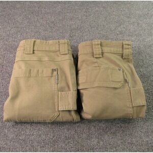 Duluth Trading Shorts Men 38-40 Flex Fire Hose Cargo Tan Lot of 2 No Inside Tags